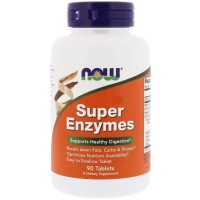 Super Enzymes (пищеварительные энзимы) 90 таблеток NOW Foods