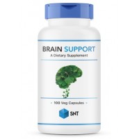 Brain support (для мозгов, холин, гинкго билоба, инозитол, фосфвтидилсерин) 100 растительных капсул SNT
