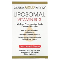 Liposomal B12 5000 мкг (липосомальный витамин B12) 30 пакетиков California GOLD