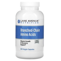 Branched-Chain Amino Acids (аминокислоты бцаа, лейцин, изолейцин, валин) 240 растительных капсул