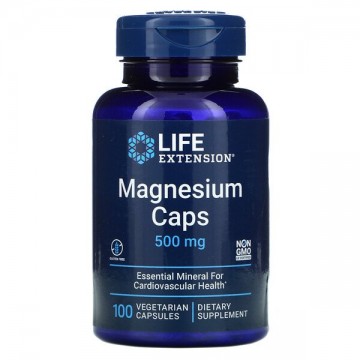 Magnesium Caps 500 мг (магний) 100 растительных капсул Life Extension