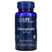 Chlorophyllin 100 мг (хлорофиллин, хлорофил) 100 растительных капсул Life Extension