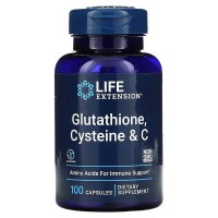 Glutathione Cysteine & C  (глутатион, цистеин, витамин C, антиокиданты) 100 капсул Life Extension