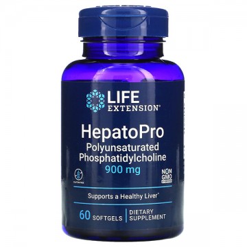 HepatoPro 900 мг (фосфолипиды, для здоровья печени) 60 гелевых капсул Life Extension