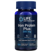 Iron Protein Plus 300 мг (железо) 100 растительных капсул Life Extension