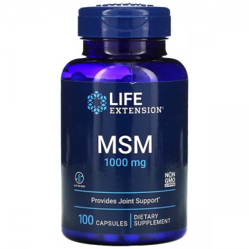 MSM 1000 мг (метилсульфонилметан) 100 капсул Life Extension