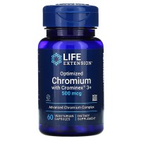 Optimized Chromium with Crominex 3+ 500 мкг (хром) 60 растительных капсул Life Extension