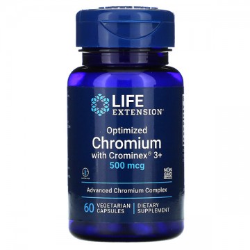 Optimized Chromium with Crominex 3+ 500 мкг (хром) 60 растительных капсул Life Extension