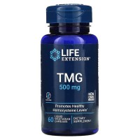 TMG 500 мг (Триметилглицин) 60 растительных капсул с жидкостью Life Extension