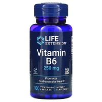 Vitamin B6 250 мг (витамин B6) 100 растительных капсул Life Extension