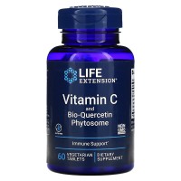 Vitamin C and Bio-Quercetin Phytosome (антиокиданты, витамин С, фитосомы биокверцетина) 60 растительных таблеток Life Extension