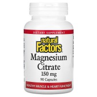 Magnesium Citrate (цитрат магния, магний) 90 капсул Natural Factors