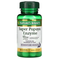 Super Papaya Enzyme 15 мг (энзимы папайя, папаин) 90 жевательных таблеток