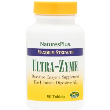 Ultra-Zyme Maximum Strength (пищеварительные ферменты) 90 таблеток Natures Plus