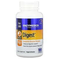 Digest Complete Enzyme Formula (пищеварительные ферменты, энзимы) 180 растительных капсул ENZYMEDICA