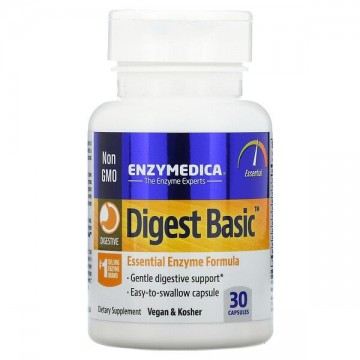 Digest Basic (пищеварительные ферменты, энзим) 30 растительных капсул Enzymedica
