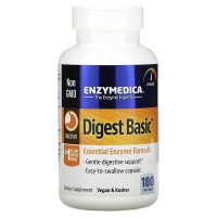 Digest Basic (пищеварительные ферменты, энзим) 180 растительных капсул Enzymedica