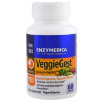 VeggieGest (для нормализации пищеварения у вегетарианцев, веганов и сыроедов) 60 растительных капсул Enzymedica