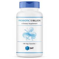 Probiotic 5 billion (пробиотики, для пищеварения) 60 растительных капсул SNT
