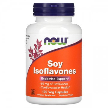 Soy Isoflavones (изофлавоны из сои) 120 растительных капсул NOW Foods