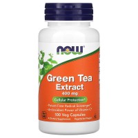 Green Tea Extract 400 мг (экстракт зелёного чая) 100 растительных капсул NOW Foods