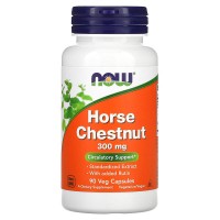 Horse Chestnut 300 мг (экстракт конского каштана) 90 растительных капсул NOW Foods