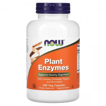 Plant Enzymes (Растительные ферменты, энзимы) 240 растительных капсул NOW Foods