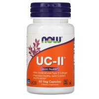 UC-II (коллаген, кальций) 60 растительных капсул NOW Foods