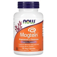 Magtein (магний) 90 растительных капсул NOW Foods