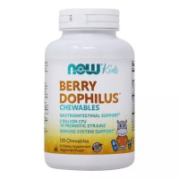 Berry Dophilus Kids 2 Billion (пробиотики для детей) 120 жевательных таблеток NOW Foods
