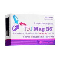Tri-Mag B6 (магний, карбонат магния, лактат магния, малат магния, витамин B6) 30 таблеток Olimp