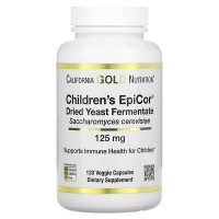 Children's Epicor 125 мг (Сухой дрожжевой ферментат Saccharomyces cerevisiae для детей) 120 капсул California GOLD