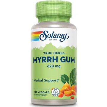 Myrrh Gum Resin (Камедь мирры) 620 мг 100 растительных капсул Solaray