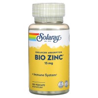 Bio Zinc (Био Цинк) 15 мг 100 растительных капсул Solaray