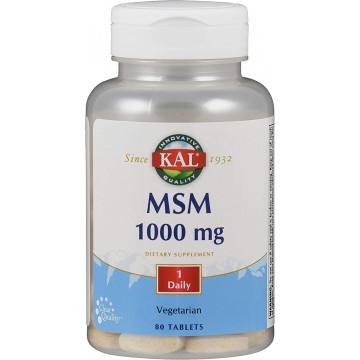 MSM (метилсульфонилметан, МСМ) 1000 мг 80 таблеток KAL