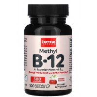 Methyl B12 (метилкобаламин, витамин B12) 500 мкг 100 леденцов Jarrow Formulas