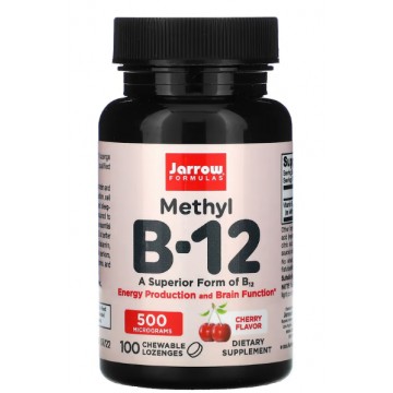 Methyl B12 (метилкобаламин, витамин B12) 500 мкг 100 жевательных таблеток Jarrow Formulas