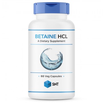 Betaine HCL (бетаина гидрохлорид) 60 растительных капсул SNT