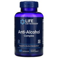 Anti-Alcohol Complex (Комплекс нейтрализующий вредное воздействие алкоголя), 60 капсул, Life Extension