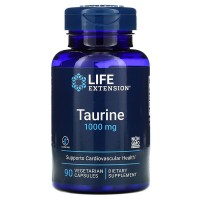 Taurine, 1000 мг (таурин) 90 растительных капсул Life Extension