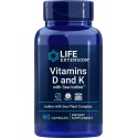 Vitamins D and K with Sea-Iodine (витамин D, витамин K, йод) 60 капсул Life Extension