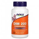 DIM 200mg (дииндолилметан, кальций) 90 растительных капсул NOW Foods