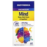 Magnesium mind (магний, таурин) 60 растительных капсул Enzymedica