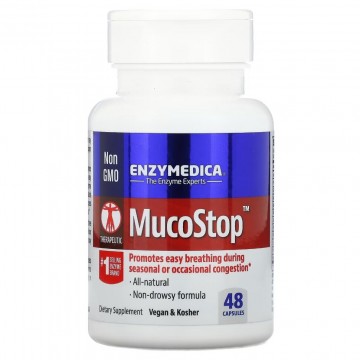 Ферменты Enzymedica MucoStop 48 растительных капсул