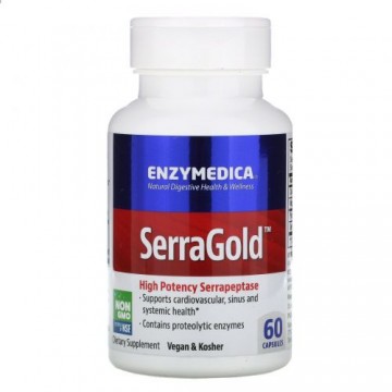 Ферменты Enzymedica SerraGold 60 растительных капсул