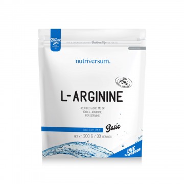 Basic 100% L-arginine (100% чистый аргинин) 200 грамм Nutriversum