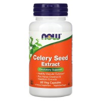 Celery Seed Extract (экстракт конского каштана) 60 растительных капсул NOW Foods