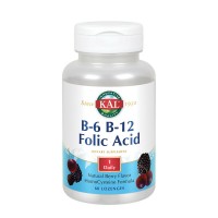 Комплекс витаминов B KAL B6 B12 Folic Acid 60 ягодных пастилок