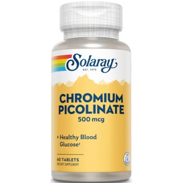 Пиколинат хрома Solaray Chromium Picolinate 500 mcg, 60 таблеток