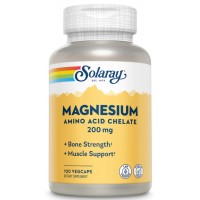 Магний (аминокислотный хелат) Magnesium Amino Acid Chelate 200 mg, 100 растительных капсул